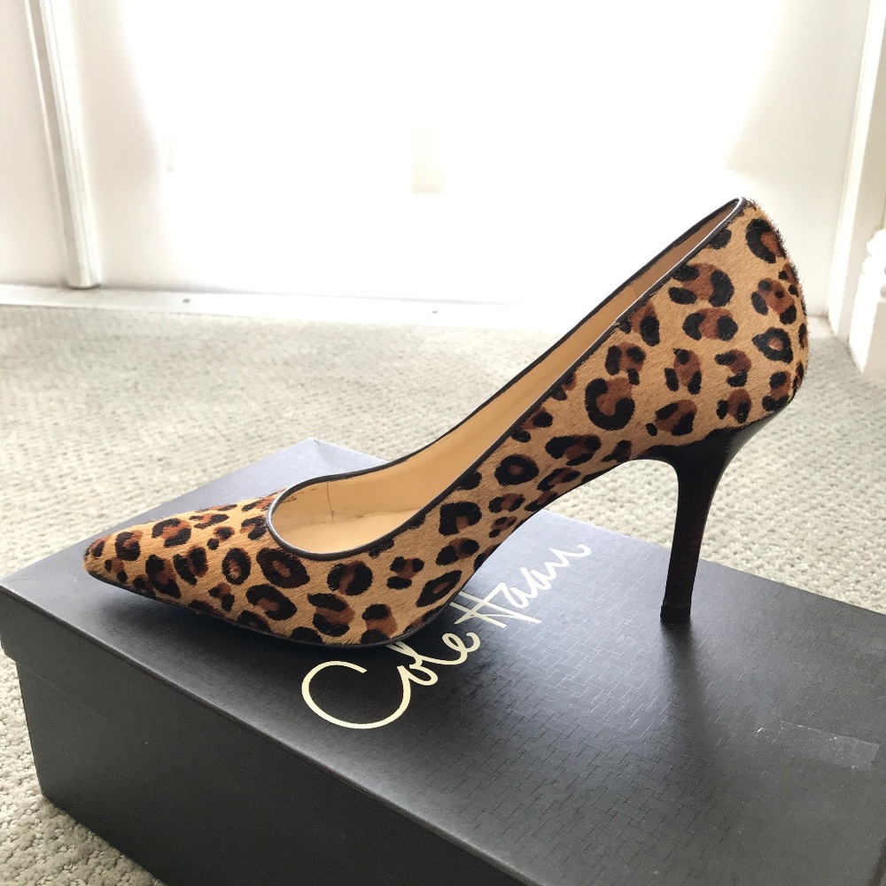 Cole Haan Fiona High Air Pump Leopard Pony - Picture 3 of 10